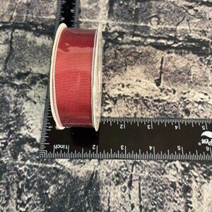 Stampin' Up! CHERRY COBBLER Stitched Edge Grosgrain Ribbon 1" 10 Yards